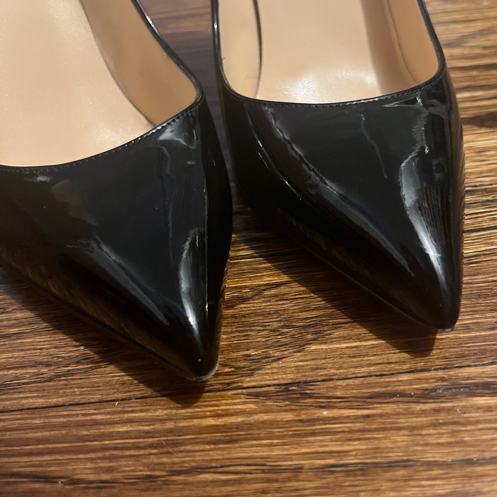 Christian Louboutin Kate Black Patent Leather Heels - Picture 3 of 7